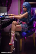 155cm/5ft1 F-cup Big Breast Game Cosplay LOL Evelynn Anime Sex Doll xxx - Image 4