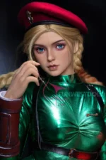 157cm/5ft2 C-cup Cosplay Street Fighter Killer Bee Cammy Anime TPE Sex Doll - Image 3