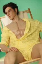 185cm/6ft1 Brunette Male Silicone Sex Doll – Chi Ao Realistic Companion - Image 3