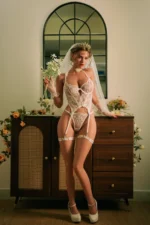 158cm/5ft2 F-Cup Blonde Full Silicone Sex Doll – T41 824 - Image 6
