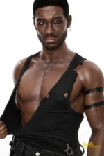 176cm M7 Bill Male Sex Doll – Full Silicone Black Male Doll - Image 2
