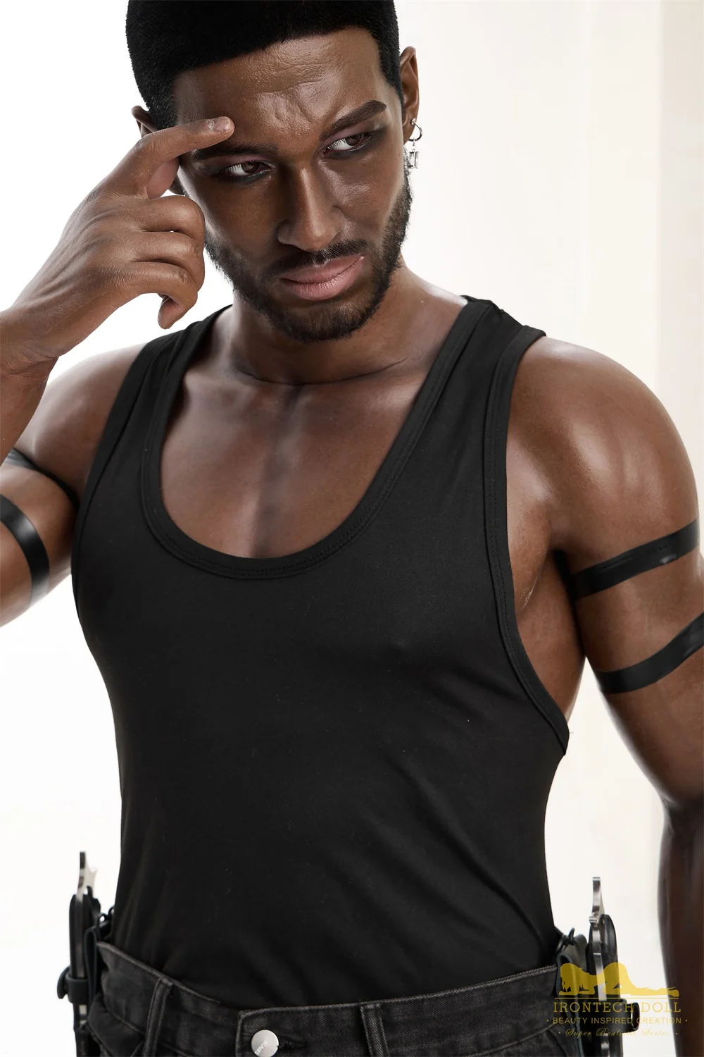 176cm M7 Bill Male Sex Doll 176cm M7 Bill full silicone black male sex doll