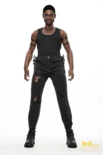 176cm M7 Bill Male Sex Doll – Full Silicone Black Male Doll - Image 4