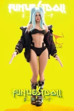157cm/5ft2 C-Cup TPE Harley Quinn Anime Sex Doll - Image 8
